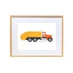 Yellow Garbage Truck