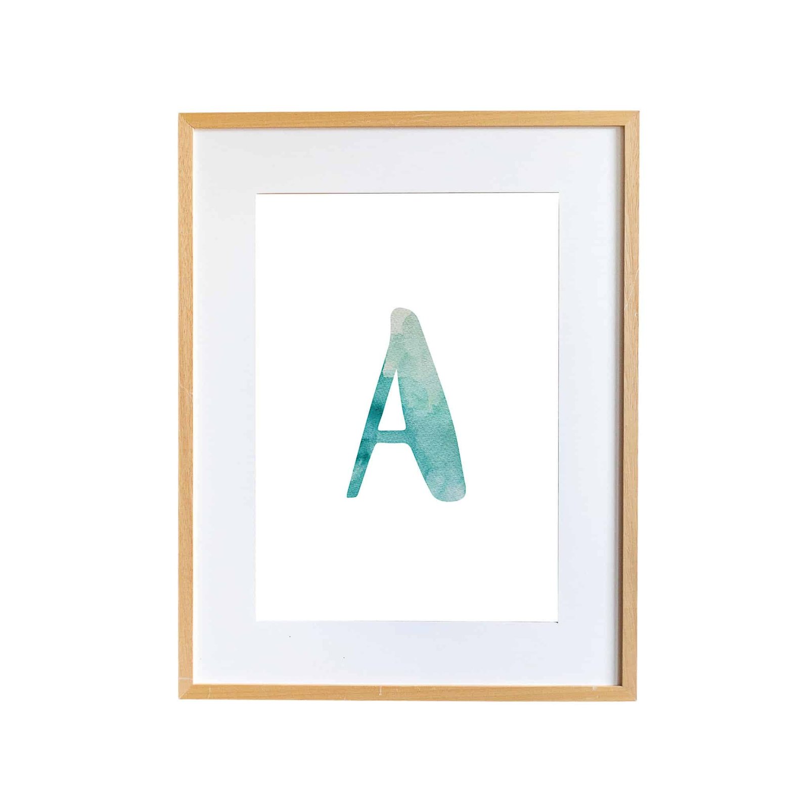 BED01635-E29E-4FA5-B144-F98BA68E77BB Turquois Letters - Image 1
