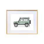 Green Land Rover Defender