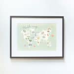 Green World Map with Animals - Image 4