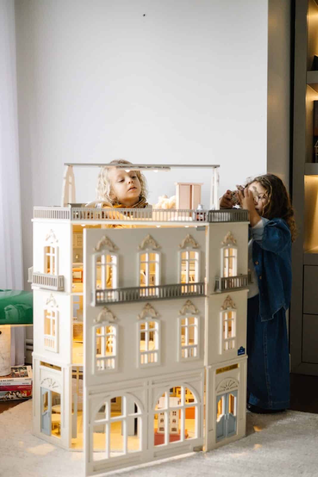 Paris Dollhouse – Four-Story Handcrafted Miniature our-story Paris Dollhouse featuring French architectural details