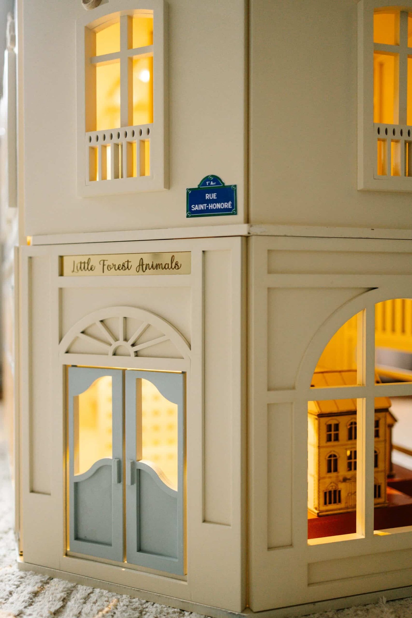 House of Paris Dollhouse House of Paris Dollhouse front view with detailed Parisian architecture