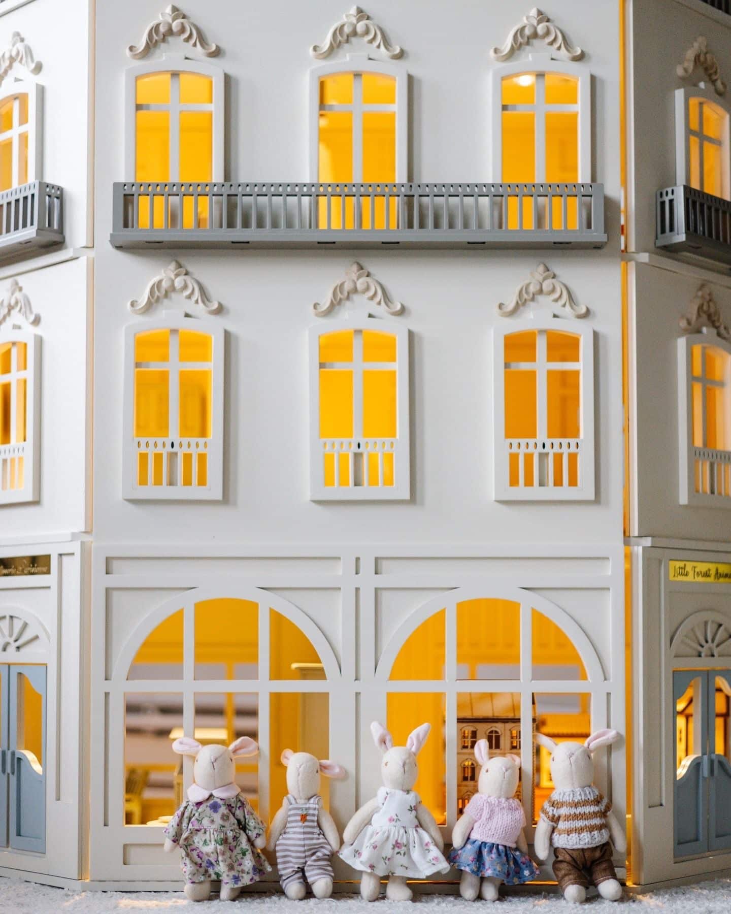 Paris Dollhouse – Four-Story Handcrafted Miniature our-story Paris Dollhouse featuring French architectural details